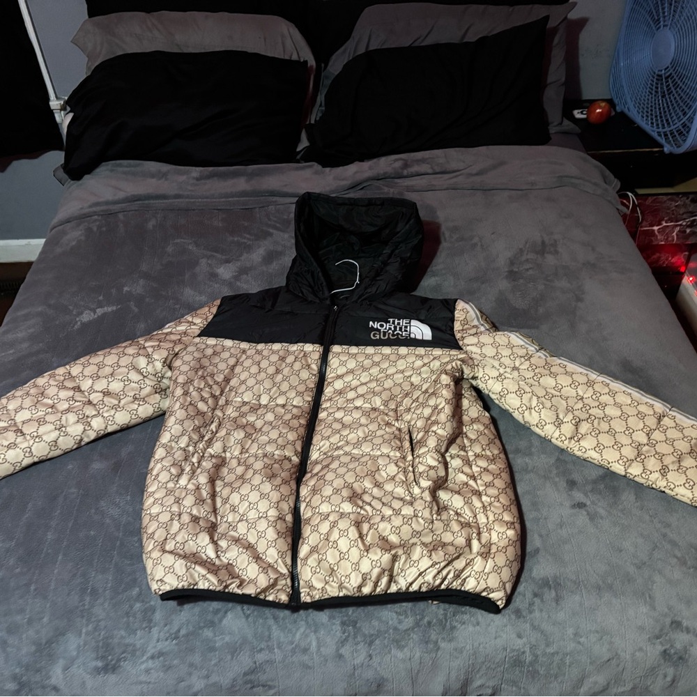 Gucci Black and Beige Jacket